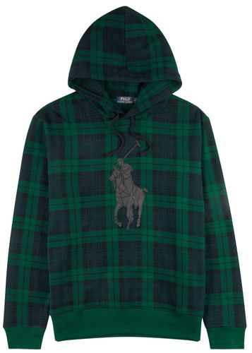 Checked Hooded Cotton-blend Sweatshirt - - XL - Polo ralph lauren - Modalova