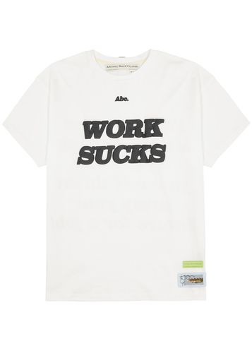 Work Sucks Printed Cotton T-shirt - Advisory Board Crystals - Modalova
