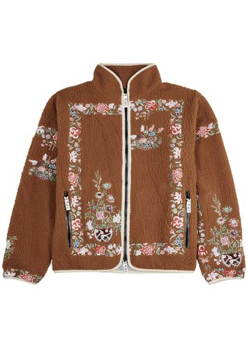Floral-embroidered Fleece Jacket - - S - Advisory Board Crystals - Modalova