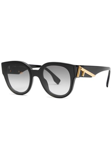 Fendi Cat-eye Sunglasses - Black - Fendi - Modalova