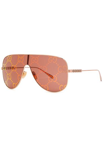 GG-monogrammed Mask Sunglasses - Gucci - Modalova