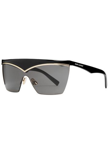 Rimless Mask Sunglasses - Saint Laurent - Modalova