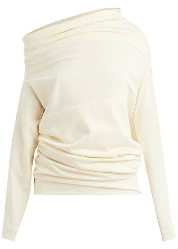 A. W.A. K.E Mode Asymmetric Draped Cotton top - - L (UK14 / L) - A.W.A.K.E Mode - Modalova