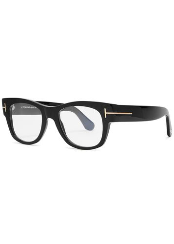 Soft Square Frame Optical Glasses, Eyewear, Shiny , Classic Design, Lightweight Frame - Tom ford - Modalova