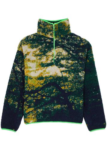 Printed Half-zip Fleece Sweatshirt - - L (UK14 / L) - Conner Ives - Modalova