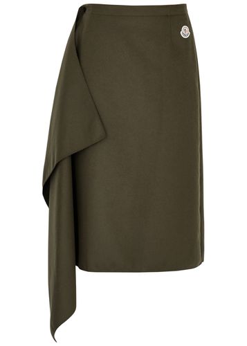 Draped Wool-blend Midi Wrap Skirt - - 38 (UK6 / XS) - Moncler - Modalova
