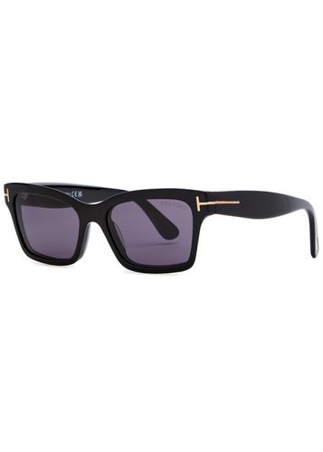 Mikel Rectangle-frame Sunglasses, Sunglasses, , Rectangle Frame, Designer-engraved Lenses, 100% UV Protection - Tom ford - Modalova