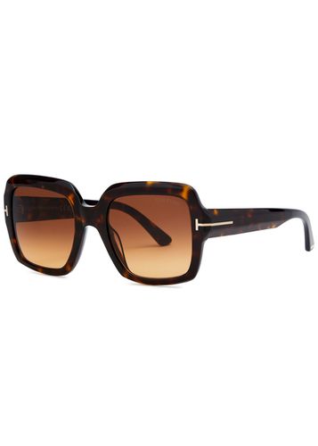 Kaya Square-frame Sunglasses, Sunglasses, Square Frame, , Designer Engraved Lenses, 100% UV Protection - Tom ford - Modalova