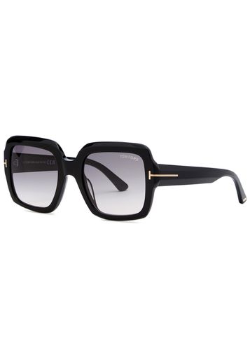 Kaya Square-frame Sunglasses, Sunglasses, , Square Frame, Acetate, Designer Engraved Lenses, 100% UV Protection - Tom ford - Modalova