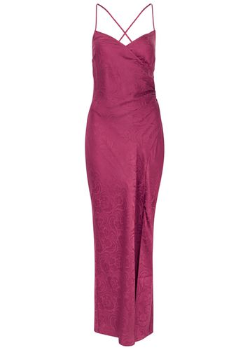 Laci Floral-jacquard Silk-satin Maxi Slip Dress - - M (UK12 / M) - Paige - Modalova