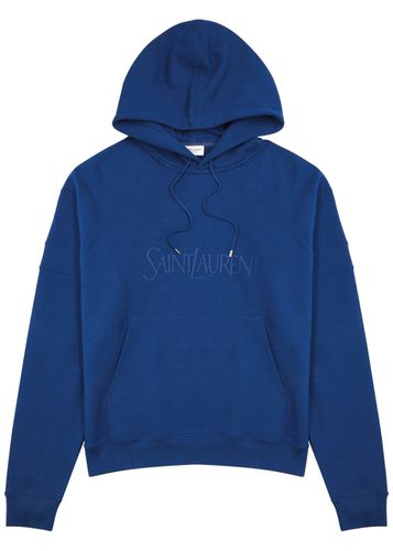 Logo-embroidered Hooded Cotton Sweatshirt - - S - Saint Laurent - Modalova