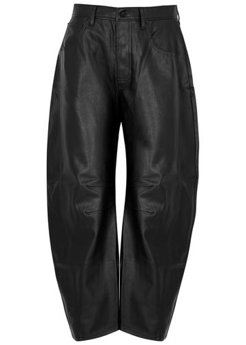 Good Luck Barrel-leg Faux-leather Trousers - - 30 (W30 / UK 12 / M) - Free People - Modalova