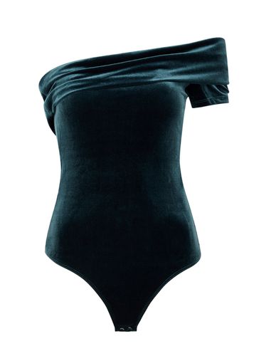 Bree One-shoulder Velvet Bodysuit - - L (UK14 / L) - AGOLDE - Modalova