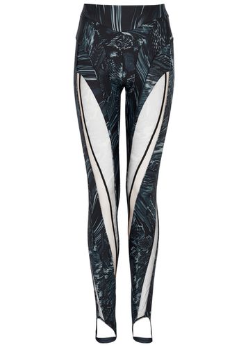 Printed Panelled Stretch-jersey Leggings - - 34 (UK6 / XS) - Mugler - Modalova
