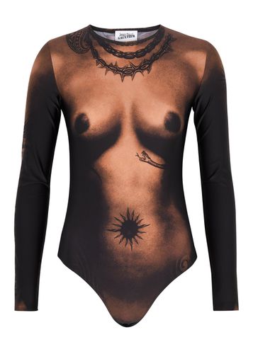 Body Tattoo Printed Jersey Bodysuit - - M (UK12 / M) - Jean Paul Gaultier - Modalova