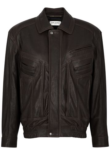 Leather Jacket - - 38 (UK10 / S) - Saint Laurent - Modalova