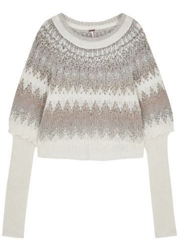 Home For The Holidays Intarsia Knitted Jumper - - L (UK16-UK18 / L) - Free People - Modalova