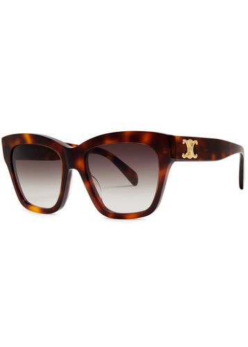 Oversized Square-frame Sunglasses Graduated Lenses, Designer Plaque at Temples, 100% UV Protection - Celine - Modalova