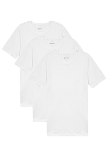 Logo-embroidered Cotton T-shirt - set of Three - Boss - Modalova