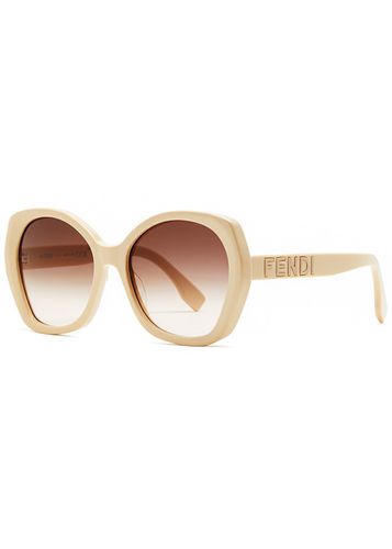 Round-frame Oversized Sunglasses - - One Size - Fendi - Modalova