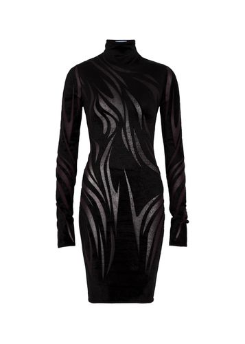 Patterned Devoré Mini Dress - - L (UK14 / L) - Mugler - Modalova