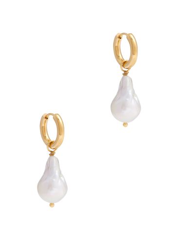 Embellished 18kt Gold-plated Hoop Earrings - Sandralexandra - Modalova