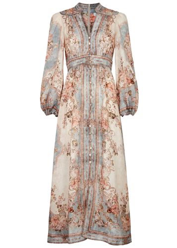 August Printed Linen Midi Dress - - 1 (UK 10 / S) - Zimmermann - Modalova