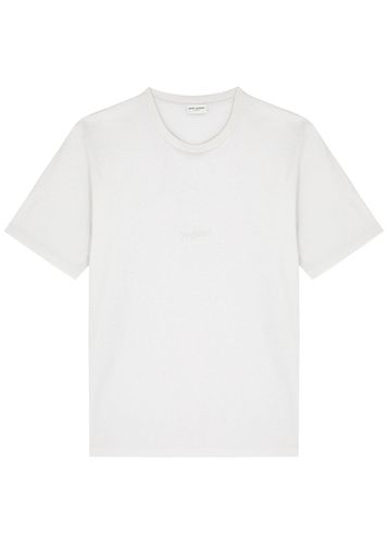 Logo-embroidered Cotton T-shirt - - M (UK12 / M) - Saint Laurent - Modalova