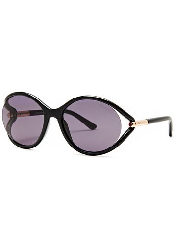 Melody Round-frame Sunglasses, Sunglasses, , Round Frame, Designer-engraved Lens, 100% UV Protection - Tom ford - Modalova