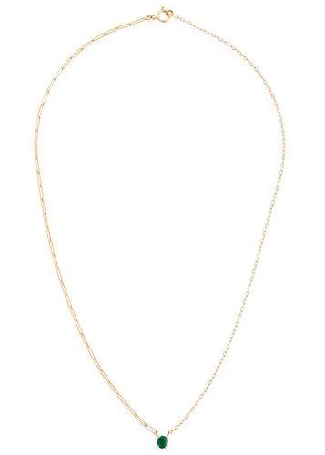 Collier Solitaire Emerald 18kt Gold Necklace - - One Size - Yvonne Leon - Modalova