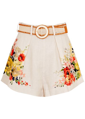 Alight Tuck Floral-print Linen Shorts - - 0 (UK 8 / S) - Zimmermann - Modalova