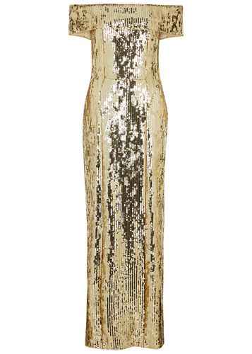 Glencoe Off-the-shoulder Sequin Gown - - 40 (UK12 / M) - Galvan - Modalova