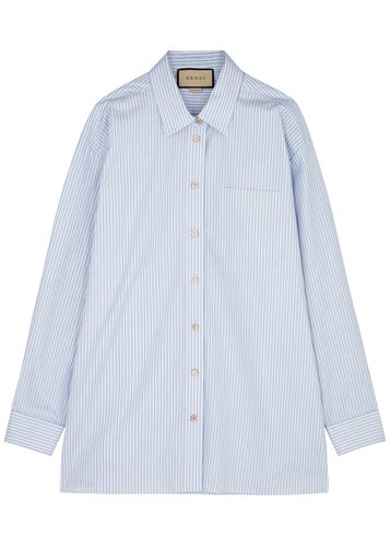 Logo-embroidered Cotton-poplin Shirt - - 46 (UK14 / L) - Gucci - Modalova