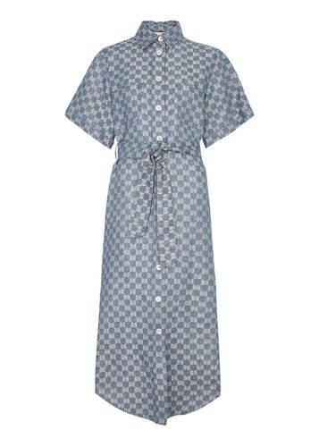 GG-jacquard Linen Midi Dress - - 42 (UK10 / S) - Gucci - Modalova