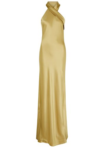 Pandora Halterneck Satin Gown - - 36 (UK8 / S) - Galvan - Modalova