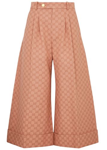 GG-jacquard Cropped Trousers - - 40 (UK8 / S) - Gucci - Modalova