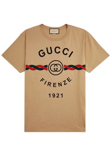 Firenze 1921 Logo-print Cotton T-shirt - Gucci - Modalova