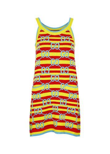GG Monogrammed and Striped Mini Dress - - XS (UK6 / XS) - Gucci - Modalova
