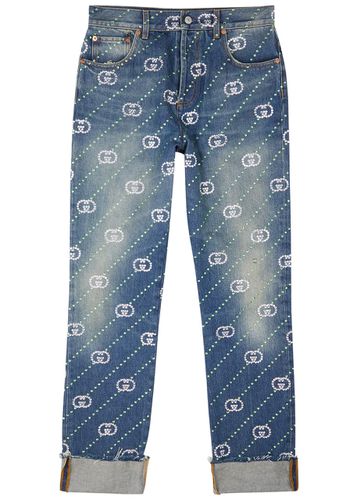GG-embellished Straight-leg Jeans - - 32 (W32 / M) - Gucci - Modalova