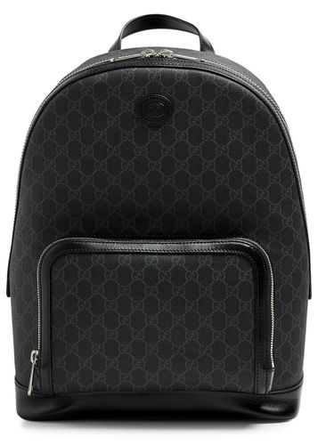 GG-monogram Coated Canvas Backpack - Black - Gucci - Modalova