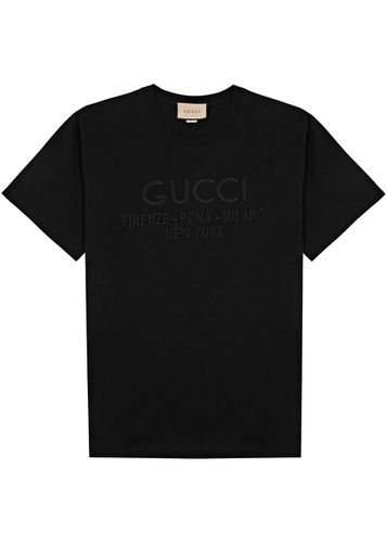 Logo-embroidered Cotton T-shirt - Gucci - Modalova