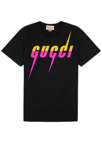 Blade Logo Cotton T-shirt - Gucci - Modalova