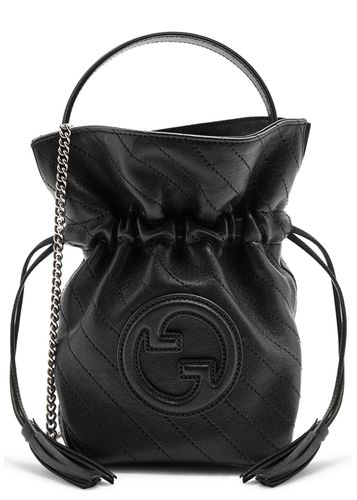 Blondie Mini Leather Bucket bag - Black - Gucci - Modalova