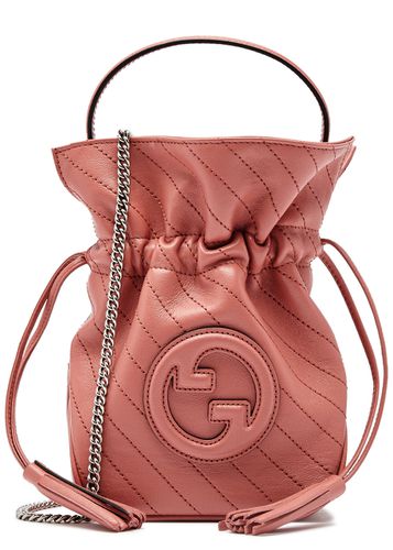 Blondie Mini Leather Bucket bag - Pink - Gucci - Modalova
