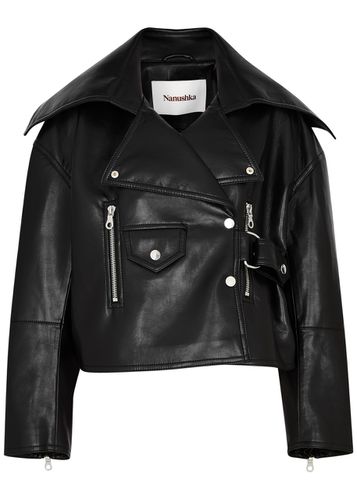 Ado Regenerated Leather Jacket - - S (UK8-10 / S) - Nanushka - Modalova