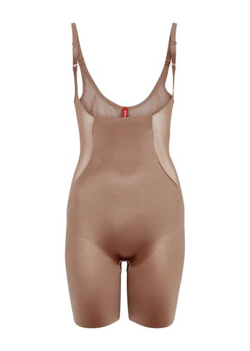 NWD $34 ASSETS by SPANX [ PLUS 1X ] Smoothing Thong Bodysuit in White #5867  – Contino