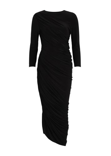 Diana Asymmetric Ruched Jersey Midi Dress - - M (UK12 / M) - Norma Kamali - Modalova