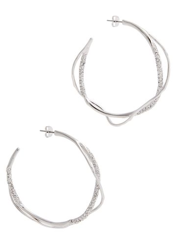 Intertwined Embellished Hoop Earrings - ALEXIS BITTAR - Modalova