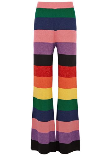 Ali Striped Metallic-knit Trousers - - S (UK8-10 / S) - Olivia Rubin - Modalova