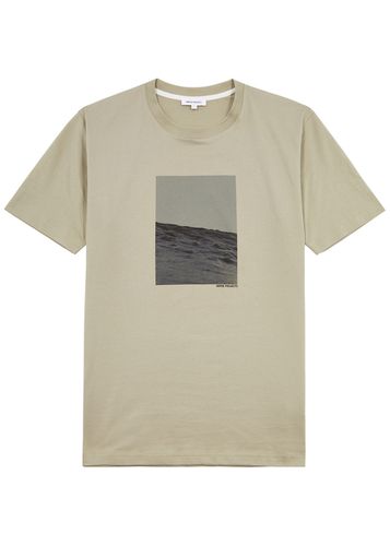 Johannes Waves Printed Cotton T-shirt - Norse Projects - Modalova